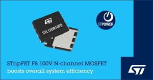 意法半导体的STL120N10F8 N沟道100V功率MOSFET现已全面投产